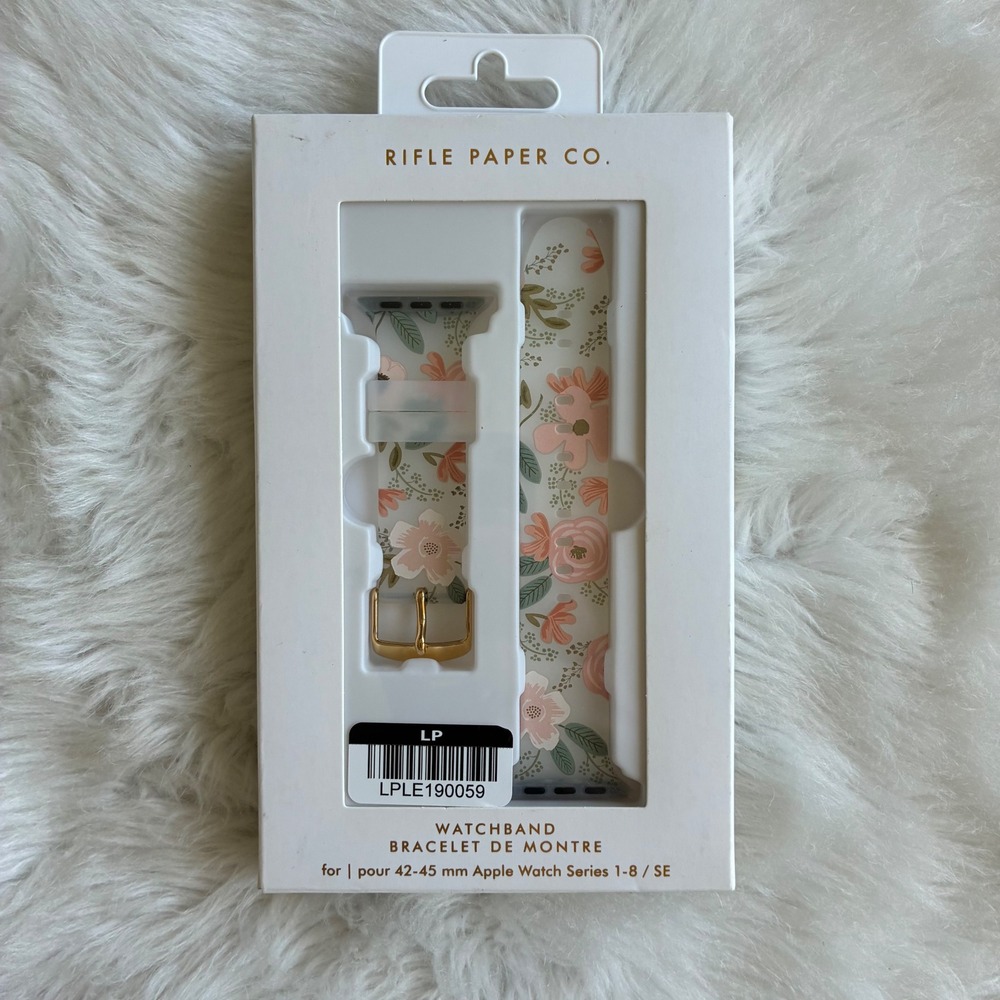 Rifle Paper Co Case-Mate Apple Watch Band Wild Flowers 42 44 45mm Series 1-8 SE